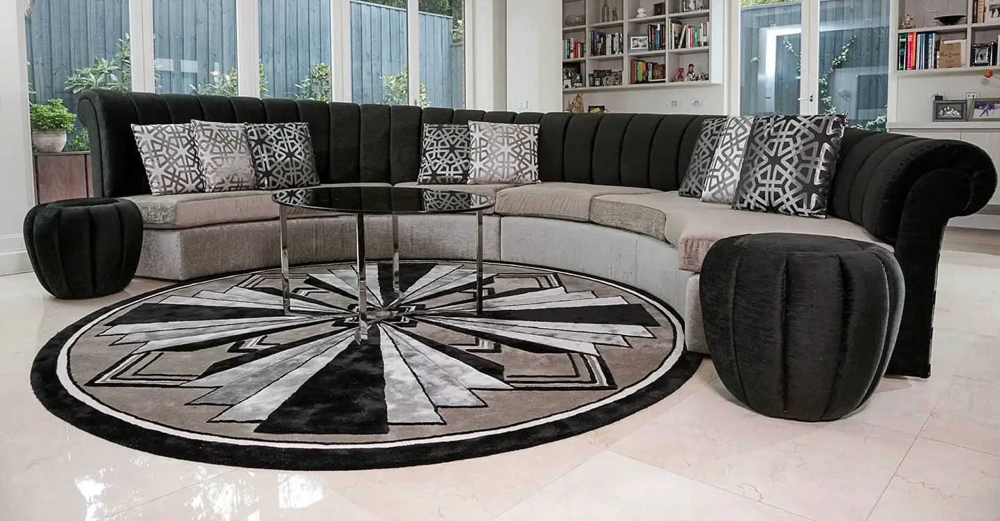 Custom Curved Sofa