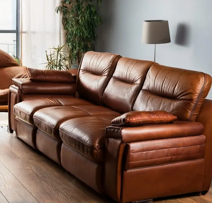 Custom Leather Sofa