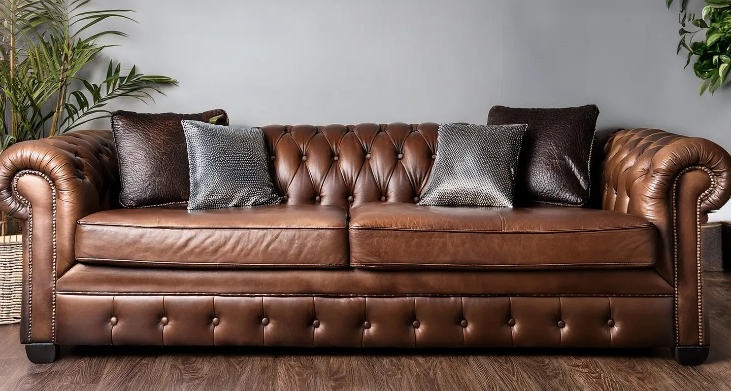 Custom Leather Sofa