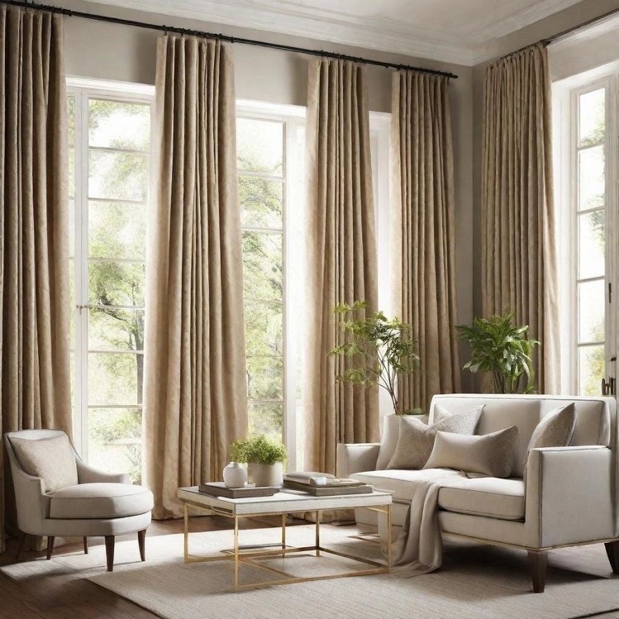 beige curtains s1