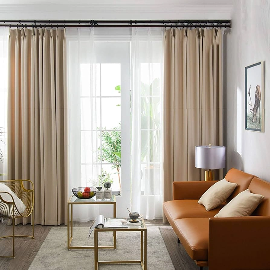 beige curtains s9