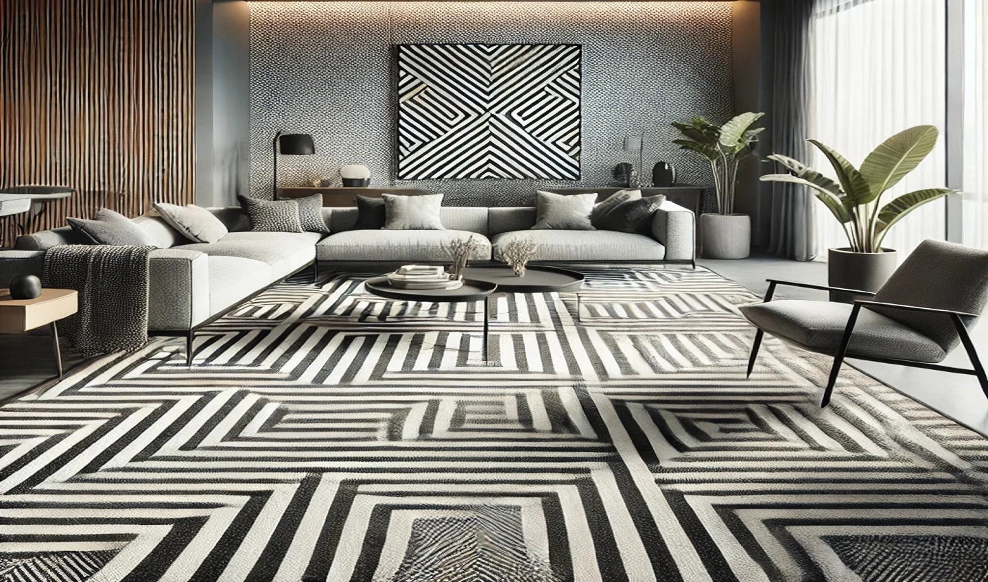 black and white carpets w1