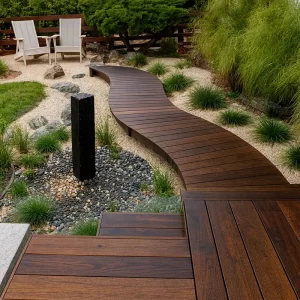 Decking Flooring in Garden Pathways