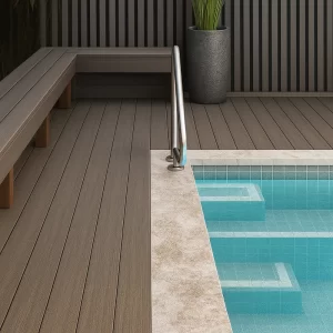 Decking Flooring in Poolside Areas