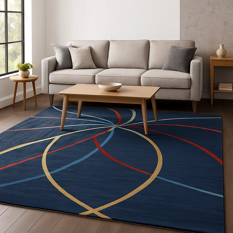 Hand Tufted Carpets in Living Rooms