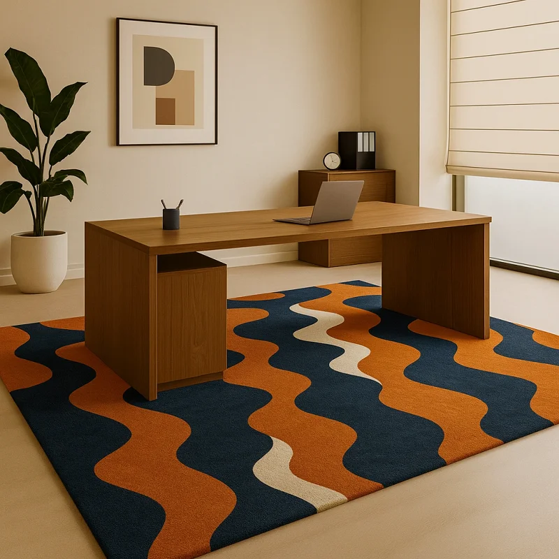 Hand Tufted Carpets in Offices