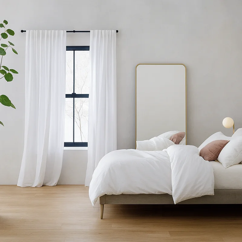 Linen Curtains in Bedrooms