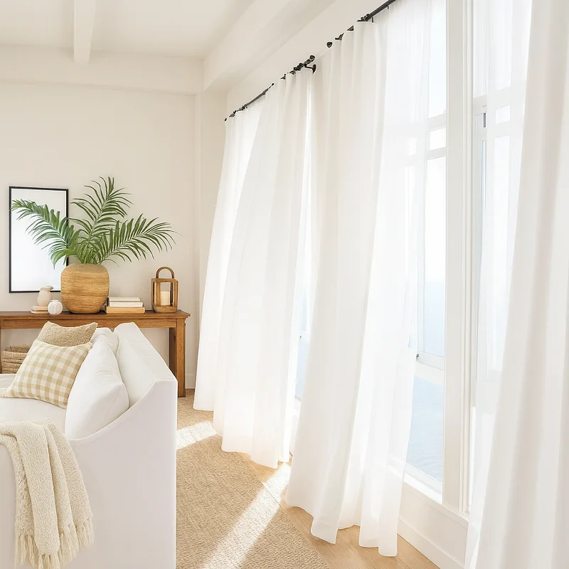 Linen Curtains in Living Rooms