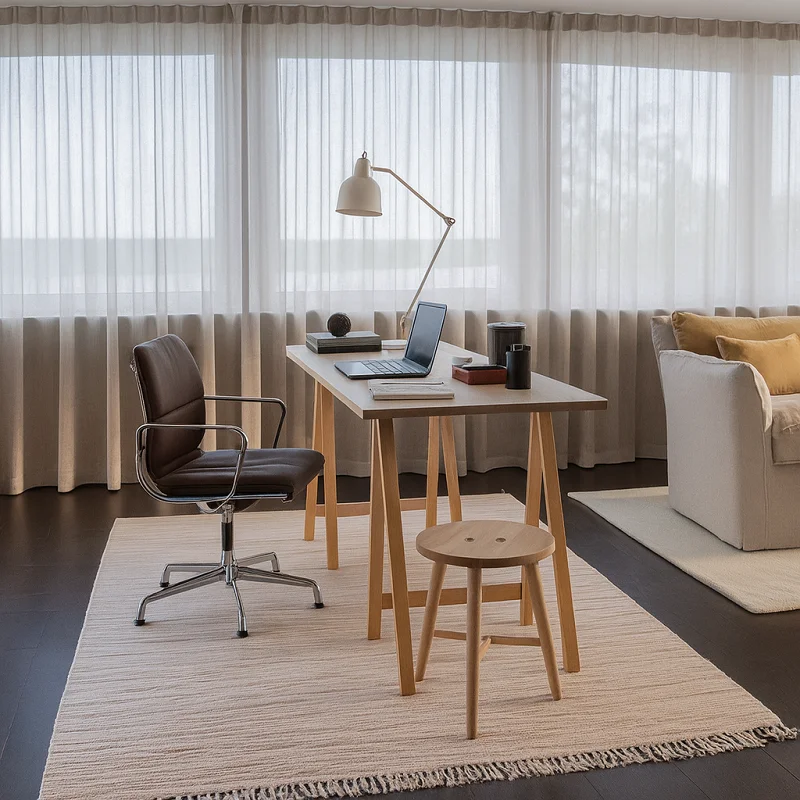 Linen Curtains in Offices