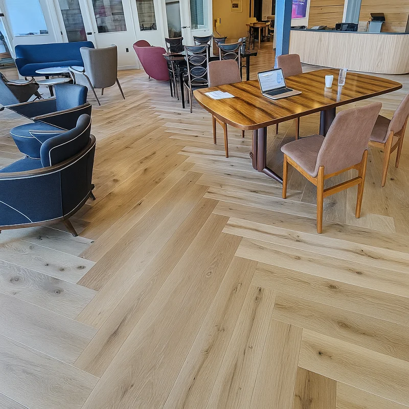 Parquet Flooring in Cafes