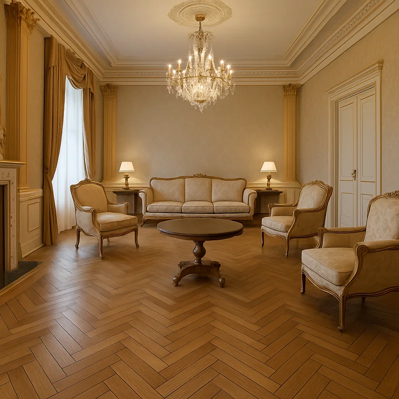 Parquet Flooring in Living Room