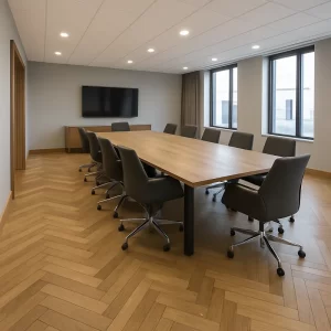 Parquet Flooring in Conference Room