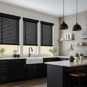 Venetian Blinds in Kitchen