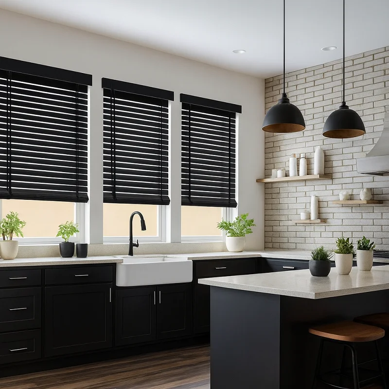 Venetian Blinds in Kitchen