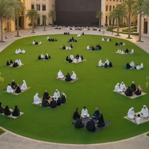 Artificial Grass in Public Park