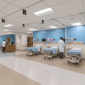 Commercial Vinyl Flooring in Hospital