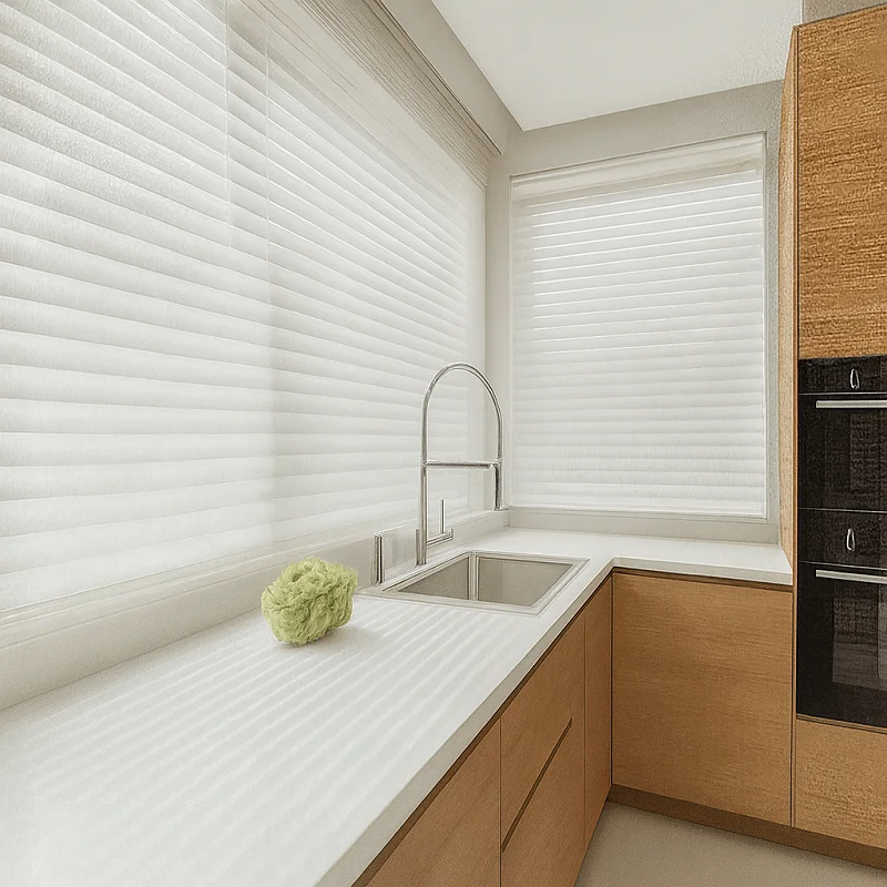 Custom Blinds in Kitchen