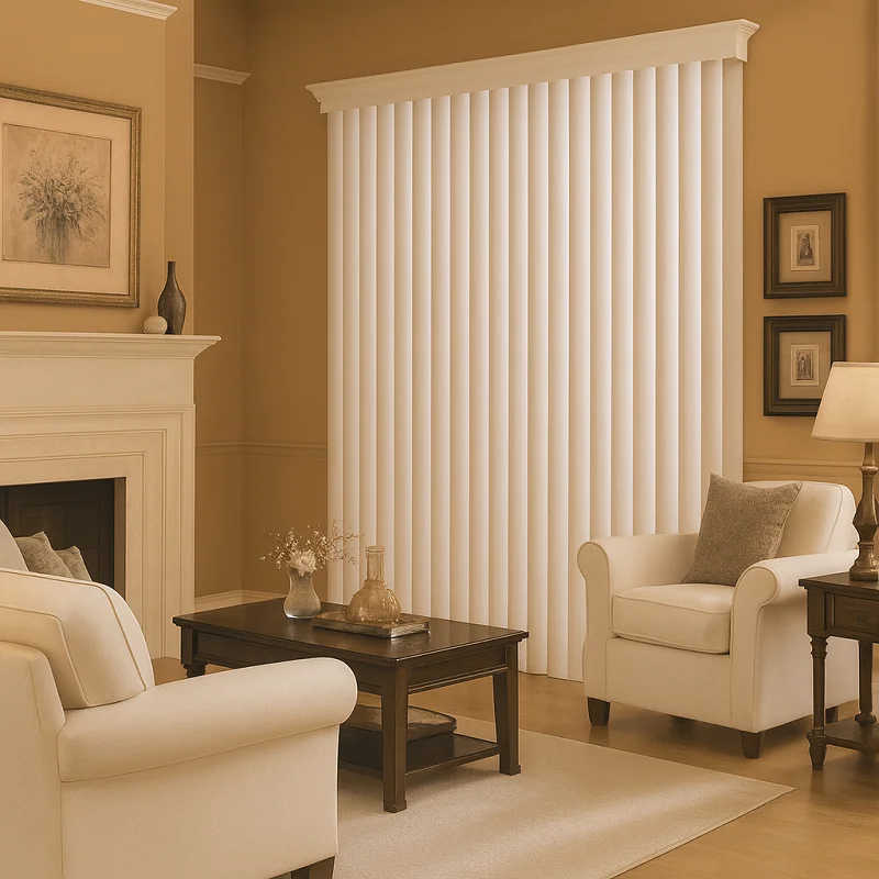 Custom Blinds in Living Room