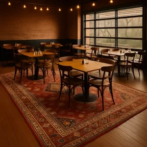 Kazak Rugs in Restaurants