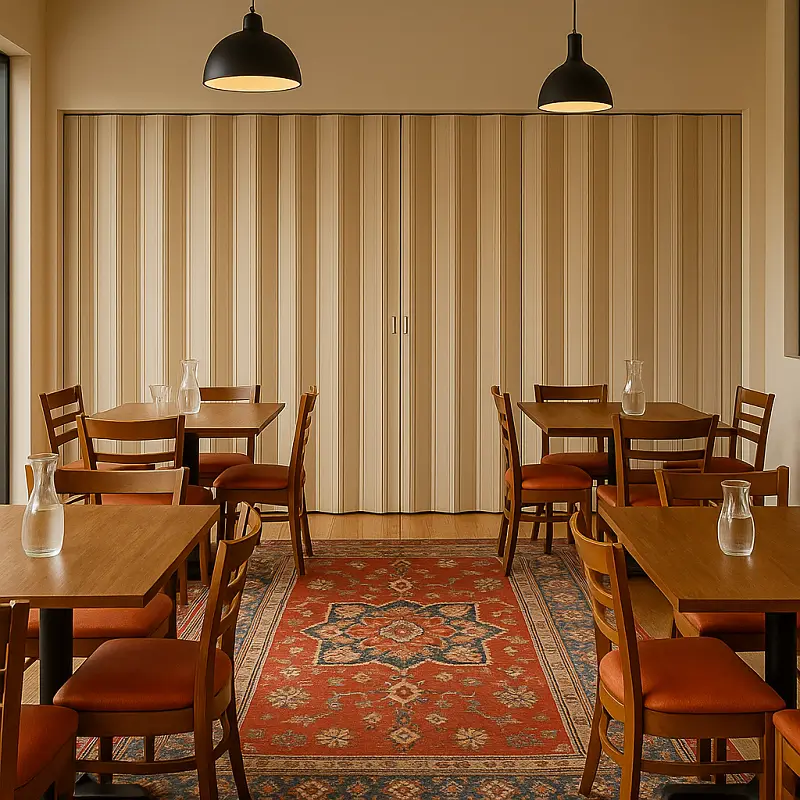 PVC Folding Doors in Restaurants