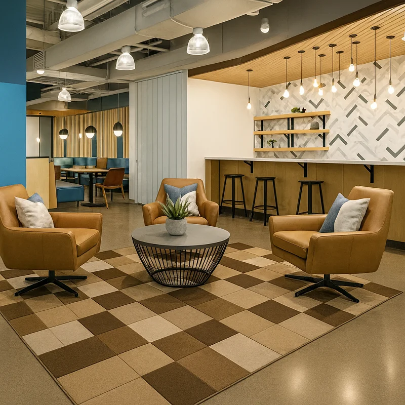 Patch Work Rugs in Hotel