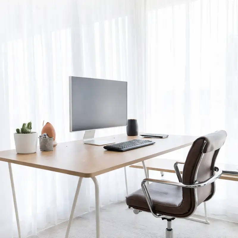 Office Curtains in Home Offices