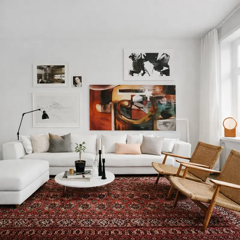 Persian Carpets in Living Rooms