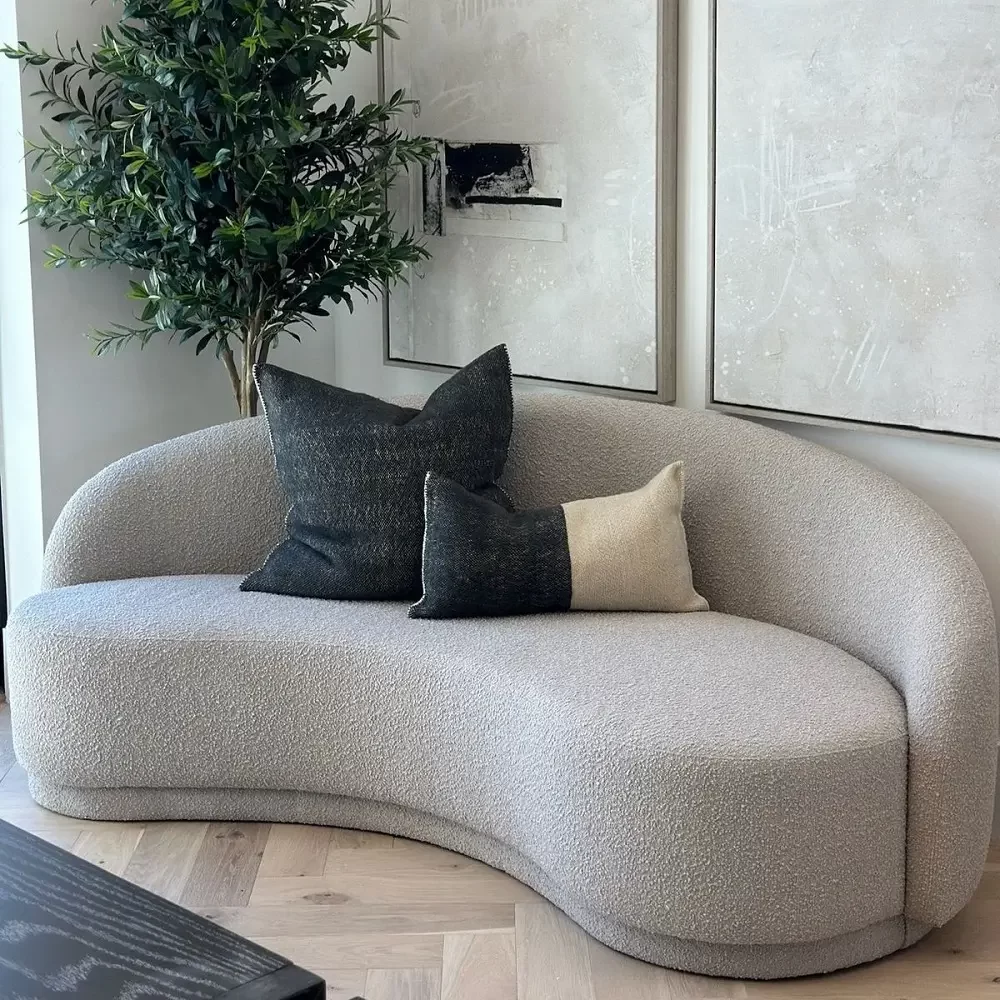 custom curved sofa