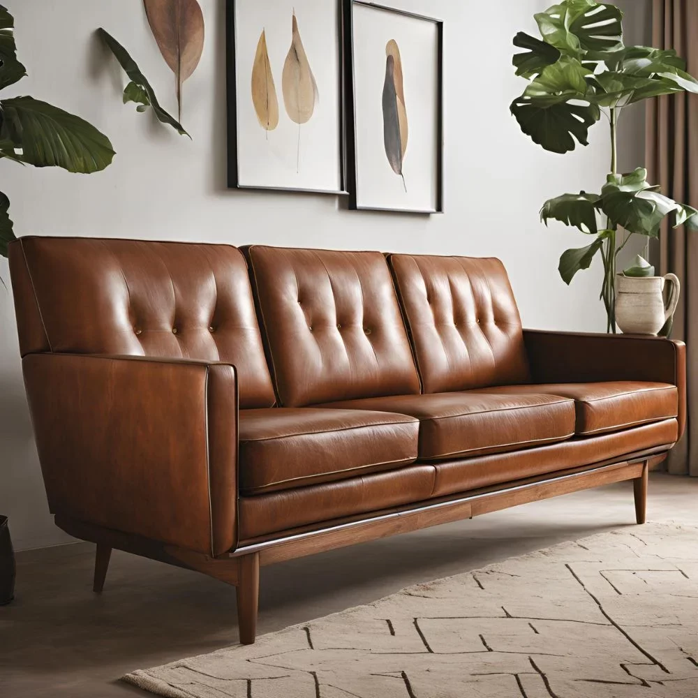 custom leather sofa