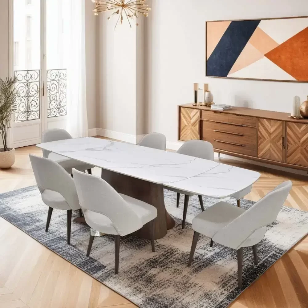 marble top dining table