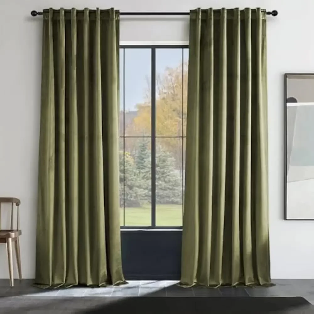 Olive Green Blackout Curtains