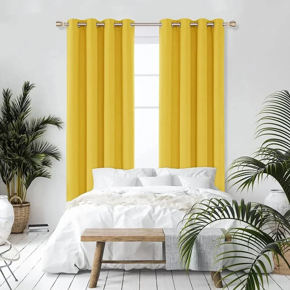 Yellow Blackout Curtains