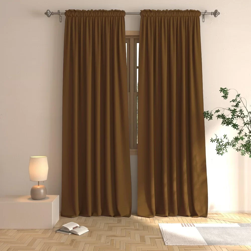 brown blackout curtains s1