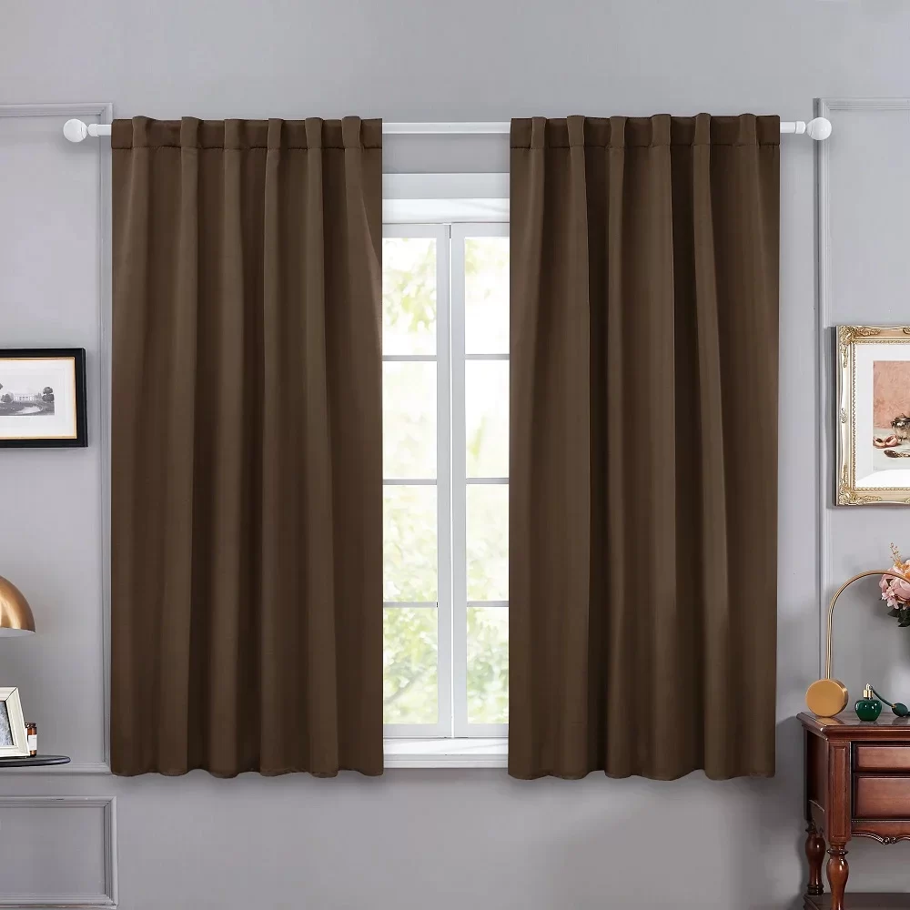 brown blackout curtains