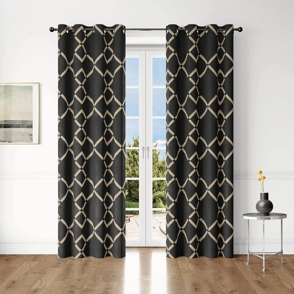 patterned blackout curtains
