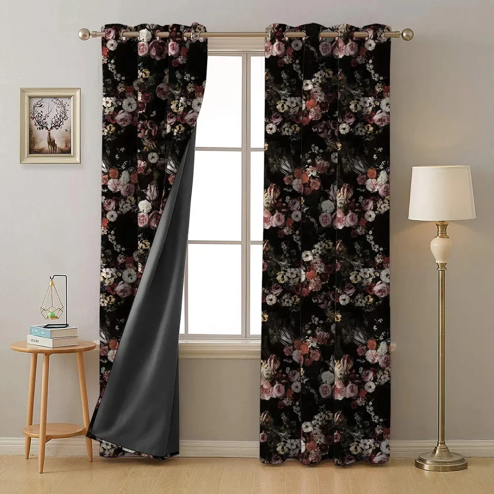 patterned blackout curtains