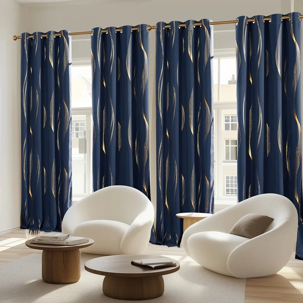 patterned blackout curtains