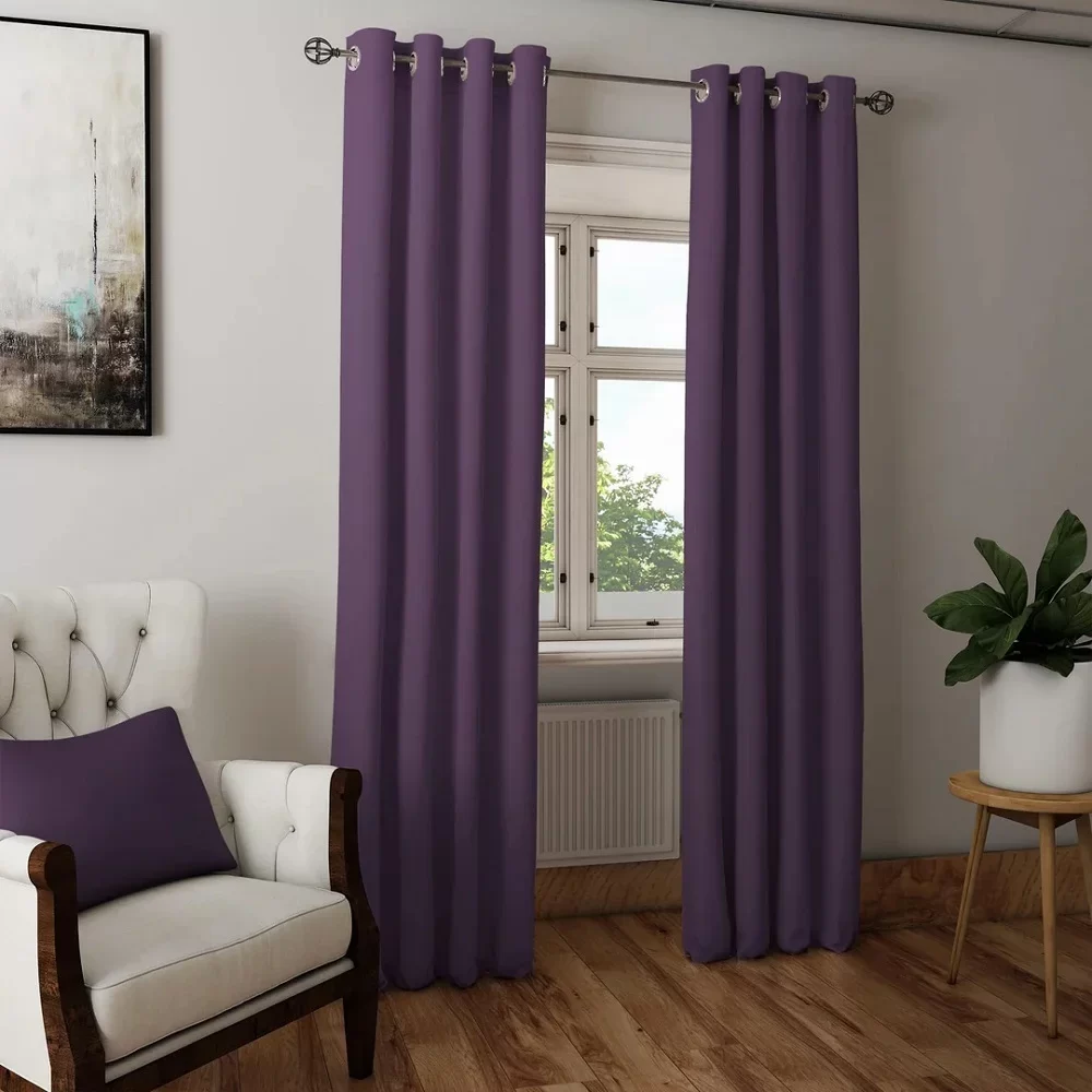 purple blackout curtains