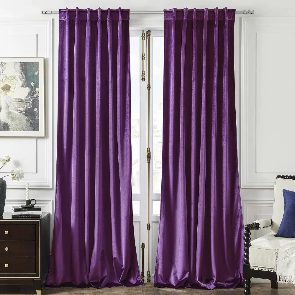 purple blackout curtains
